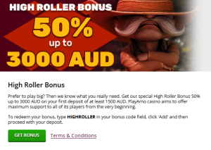 PlayAmo High Roller Bonus