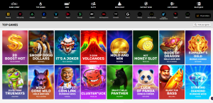 PlayAmo Game Selection