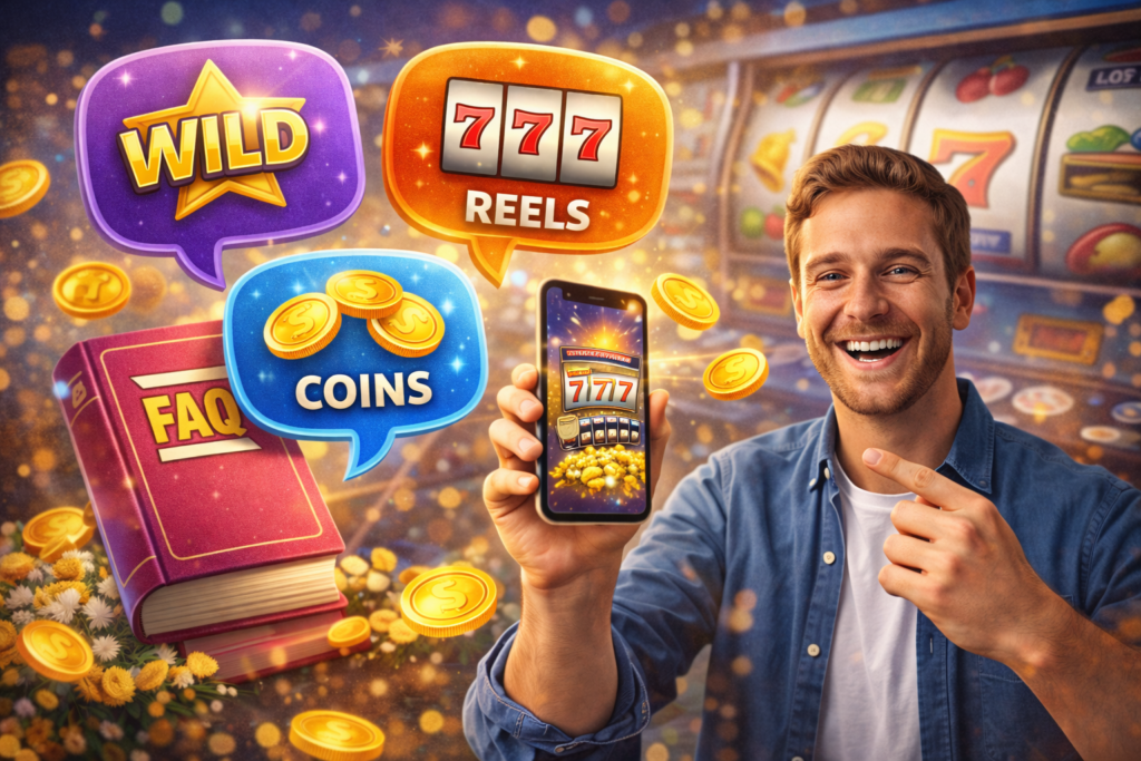 man with common pokies terminology terms