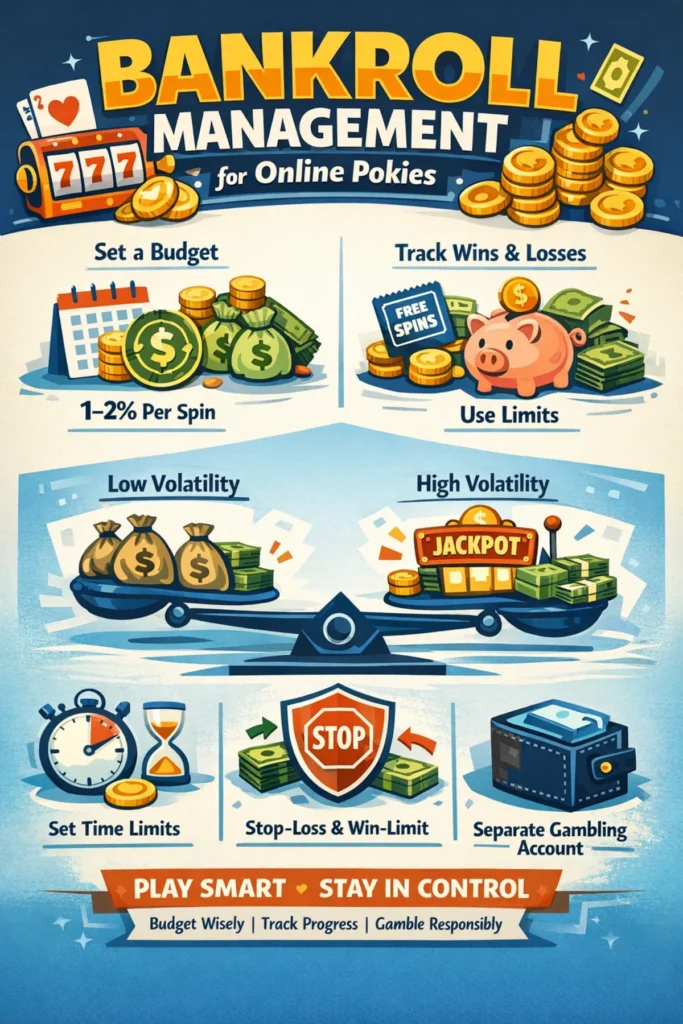 Bankroll management online pokies